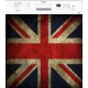 Sticker lave vaisselle drapeau Anglais 60x60 cm.