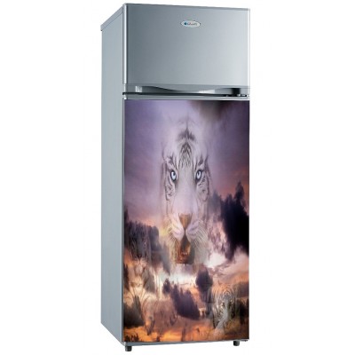 Sticker pour frigidaire décoration ambiance tigre 