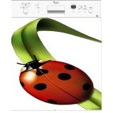 Sticker lave vaisselle Coccinelle 60x60 cm.