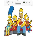 Sticker lave vaisselle Simpsons 60x60 cm.