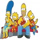 Sticker lave vaisselle Simpsons 60x60 cm.