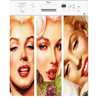 Sticker lave vaisselle Marilyn 60x60 cm.