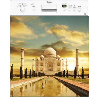 Stickers lave vaisselle Taj Mahal 60x60 cm.