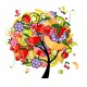 Sticker Arbre de fruits
