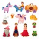 Sticker Personnages de contes