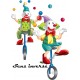 Sticker Clowns jongleurs