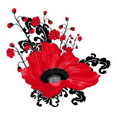 Sticker Coquelicot Design