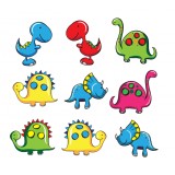 Sticker Dinosaures rigolos