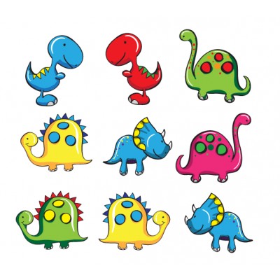 Sticker Dinosaures rigolos