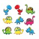 Sticker Dinosaures rigolos