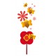 Sticker Fleurs et abeilles