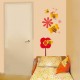 Sticker Fleurs et abeilles