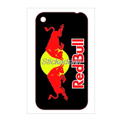 Iphone  on Sticker Iphone Red Bull Noir   Stickersmania