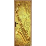 Sticker porte saxophone 72x204cm