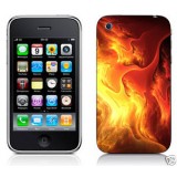 Sticker Iphone flammes