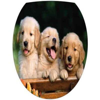 Sticker Abattant WC 3 chiots