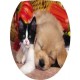 Sticker Abattant WC chaton et chiot Réf W03