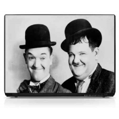 Sticker ordinateur portable Laurel et Hardy