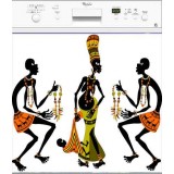 Sticker déco lave vaisselle danseurs Africains