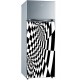 Sticker pour Frigidaire déco géométrique 60x90 cm.