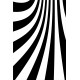 Sticker pour Frigidaire déco noir et blanc 60x90 cm.