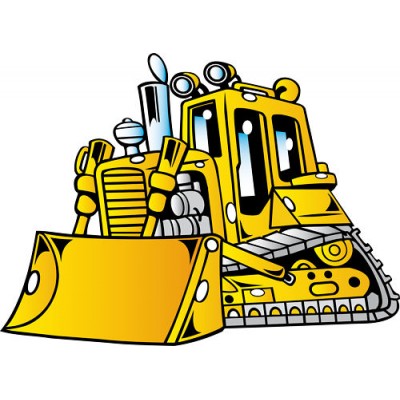 Sticker Bulldozer 