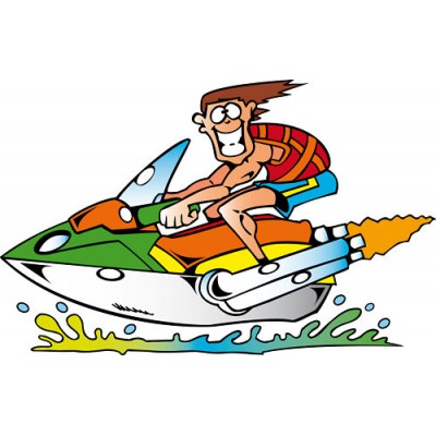 Sticker Mural Jet ski 