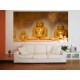 Stickers mural déco Bouddha 70x130 cm