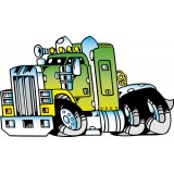 Sticker Enfant Camion semi réf 019 dimension 80 x 137 cm 