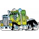 Sticker Enfant Camion semi réf 019 dimension 80 x 137 cm 