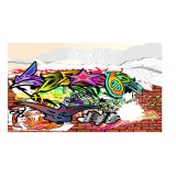 Sticker tag graffiti réf 7546 125x213 cm