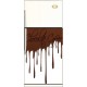 Sticker déco pour Frigidaire chocolat 60x90 cm 