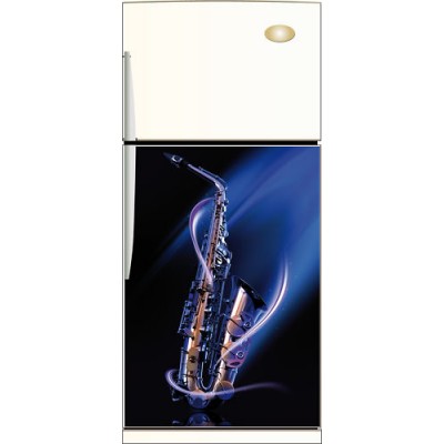 Sticker Frigidaire décoration saxophone 