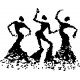 Sticker ethnique danseuses réf 6055 126x156 cm 