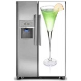 Sticker Frigidaire Am&eacute;ricain d&eacute;co cocktail r&eacute;f 029 70x170 cm 