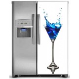 Sticker Frigidaire Américain déco cocktail réf 057 70x170 cm 