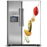 Sticker Frigidaire Am&eacute;ricain d&eacute;co brochette de fruit  r&eacute;f 041 70x170 cm 