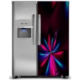 Sticker Frigidaire Am&eacute;ricain d&eacute;co feu d&rsquo;artifice r&eacute;f 08 70x170 cm 