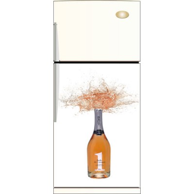 Sticker décoration pour Frigidaire rosé brut