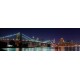 Sticker autocollant panoramique pont de Brooklyn 35x120 cm