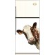 Sticker Frigidaire décoration vache marron blanche