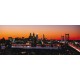 Sticker panoramique de New York au coucher de soleil 130x50cm