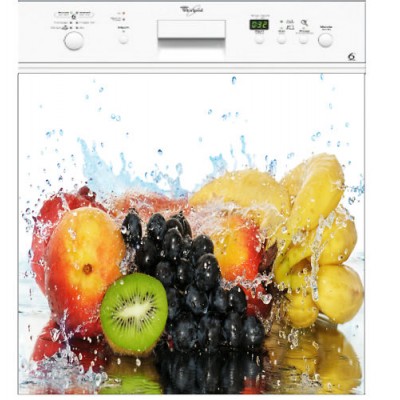 Sticker autocollant lave vaisselle fruits fraicheur 