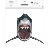 Sticker déco lave vaisselle requin réf 09vv 60x60 cm 