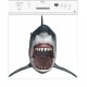 Sticker déco lave vaisselle requin réf 09vv 60x60 cm 