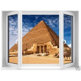 Sticker fenêtre pyramides 120x91cm