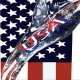 Sticker pour lave vaisselle décoration USA 60 x 60 cm. 