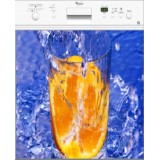Sticker déco lave vaisselle Orange réf Qm35 60x60 cm 