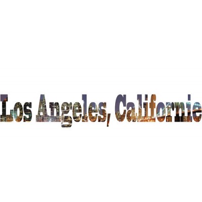 Sticker géant panoramique Los Angeles 50 x 300 cm