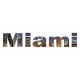 Sticker Géant panoramique Miami 50x250 cm 
